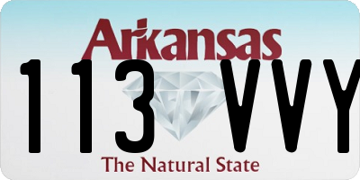 AR license plate 113VVY