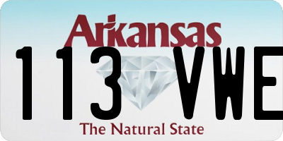 AR license plate 113VWE