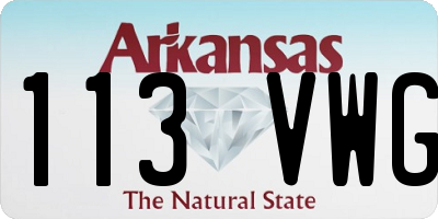 AR license plate 113VWG