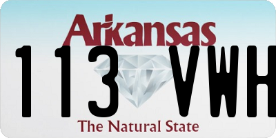 AR license plate 113VWH