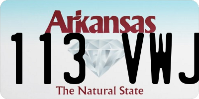 AR license plate 113VWJ