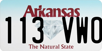 AR license plate 113VWO