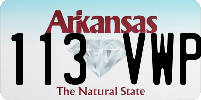 AR license plate 113VWP