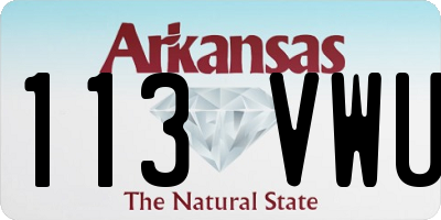 AR license plate 113VWU