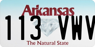 AR license plate 113VWV