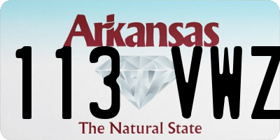AR license plate 113VWZ