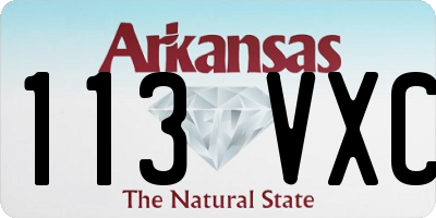 AR license plate 113VXC