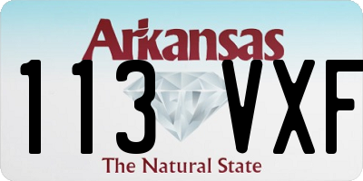 AR license plate 113VXF