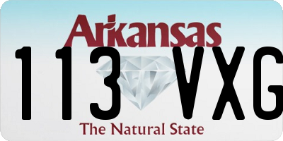 AR license plate 113VXG