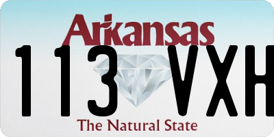 AR license plate 113VXH