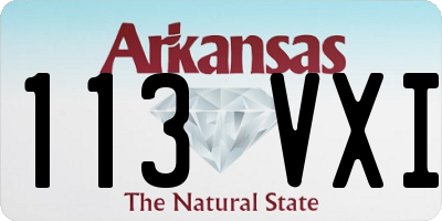 AR license plate 113VXI