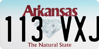 AR license plate 113VXJ