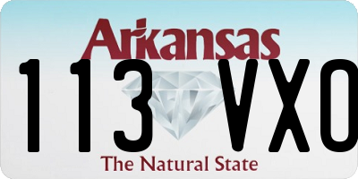AR license plate 113VXO