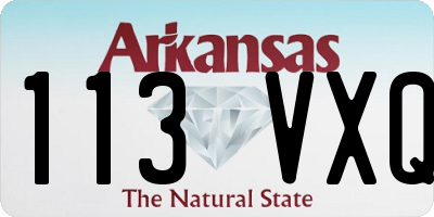 AR license plate 113VXQ