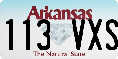 AR license plate 113VXS