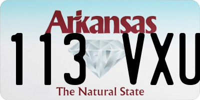 AR license plate 113VXU