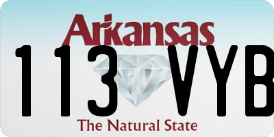 AR license plate 113VYB