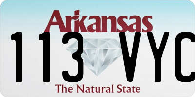AR license plate 113VYC