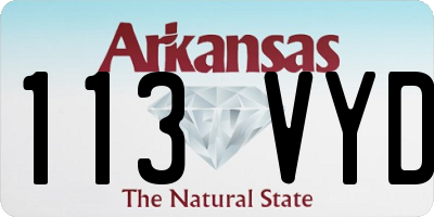 AR license plate 113VYD