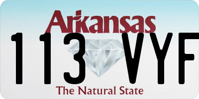 AR license plate 113VYF