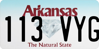 AR license plate 113VYG