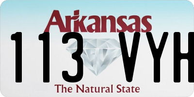 AR license plate 113VYH