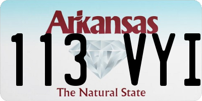 AR license plate 113VYI