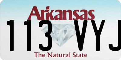 AR license plate 113VYJ