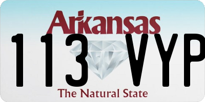 AR license plate 113VYP