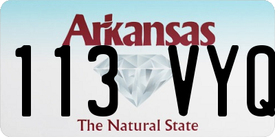 AR license plate 113VYQ