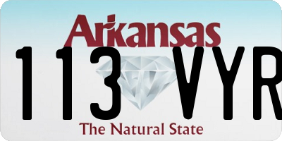 AR license plate 113VYR