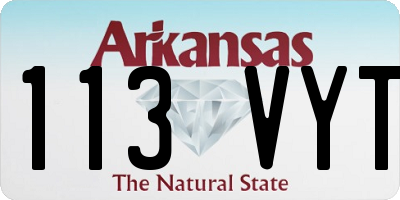 AR license plate 113VYT