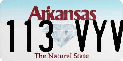 AR license plate 113VYV