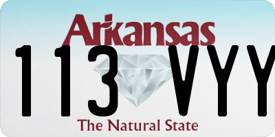 AR license plate 113VYY