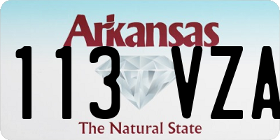 AR license plate 113VZA