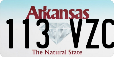 AR license plate 113VZC