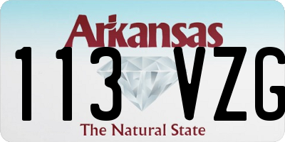 AR license plate 113VZG