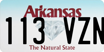 AR license plate 113VZN