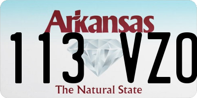AR license plate 113VZO