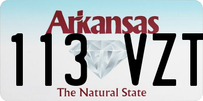 AR license plate 113VZT