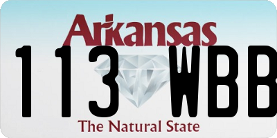 AR license plate 113WBB