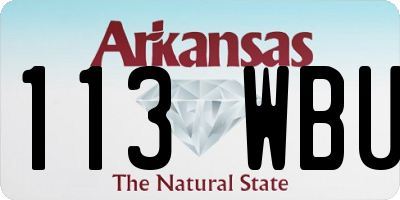 AR license plate 113WBU