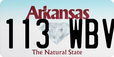 AR license plate 113WBV