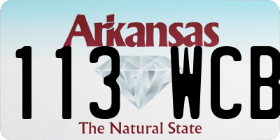 AR license plate 113WCB