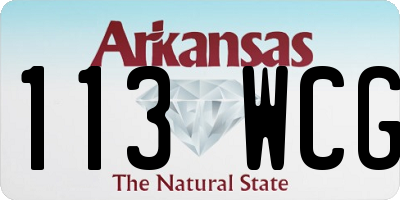 AR license plate 113WCG