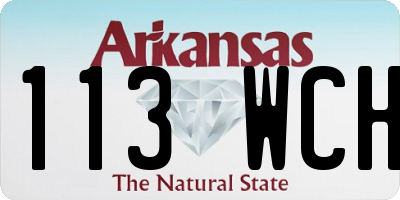 AR license plate 113WCH