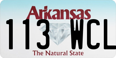 AR license plate 113WCL
