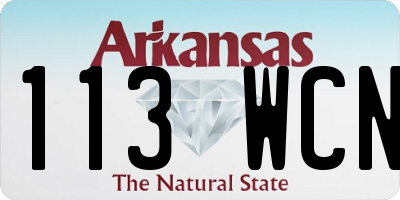 AR license plate 113WCN