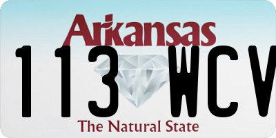 AR license plate 113WCV