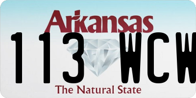AR license plate 113WCW